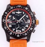 Breitling Endurance Pro Swiss Quartz Watch Orange Rubber Strap